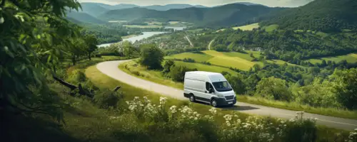 Self-drive hire insurance vans and cars driving