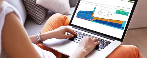 An employee benefits platform laptop