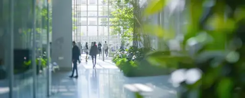 Picture of people in a botanical office
