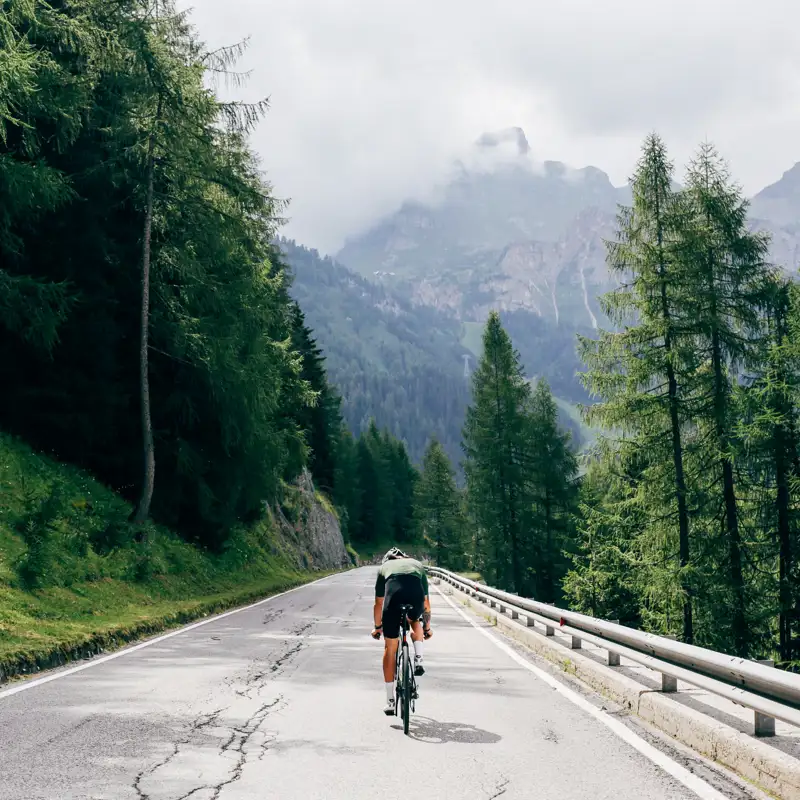 Man cycling